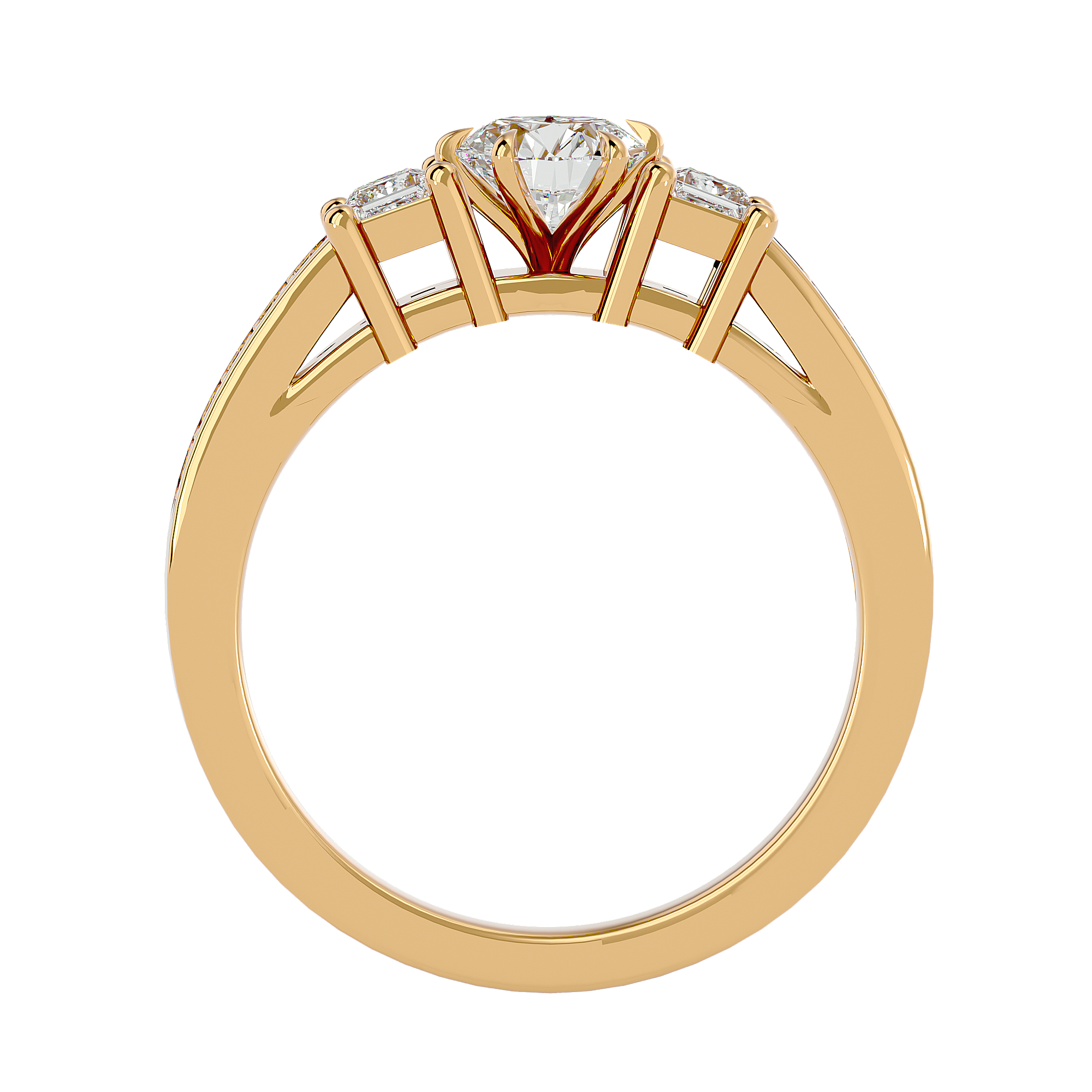 0.85 Carat H Color VS1 Clarity Diamond Studded Natural Diamond Ring.